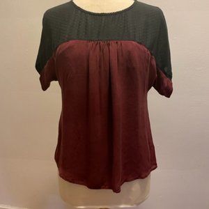 Comptoires des Cotonniers dolman sleeve color block ballet neck top
